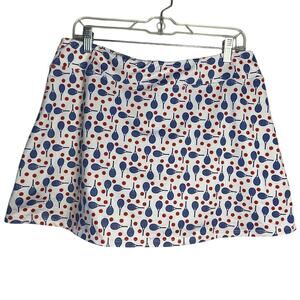 Love Love Tennis Skirt Skort All over Pattern L Large Active Pickleball Racquet